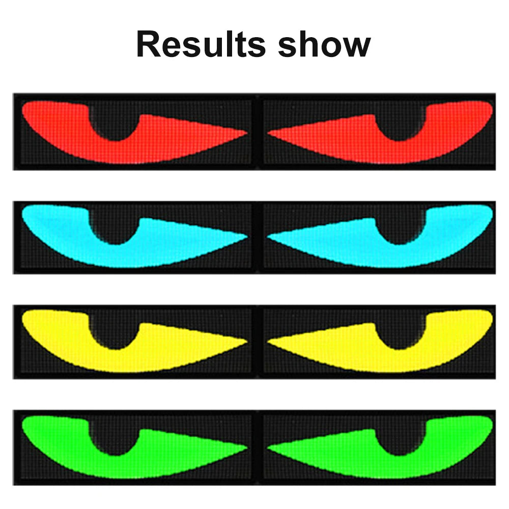 LED Eye Sign Truck Scrolling Advertising remote Control Light DIY Programmable Flexible LED Display for Car Truck Accessories